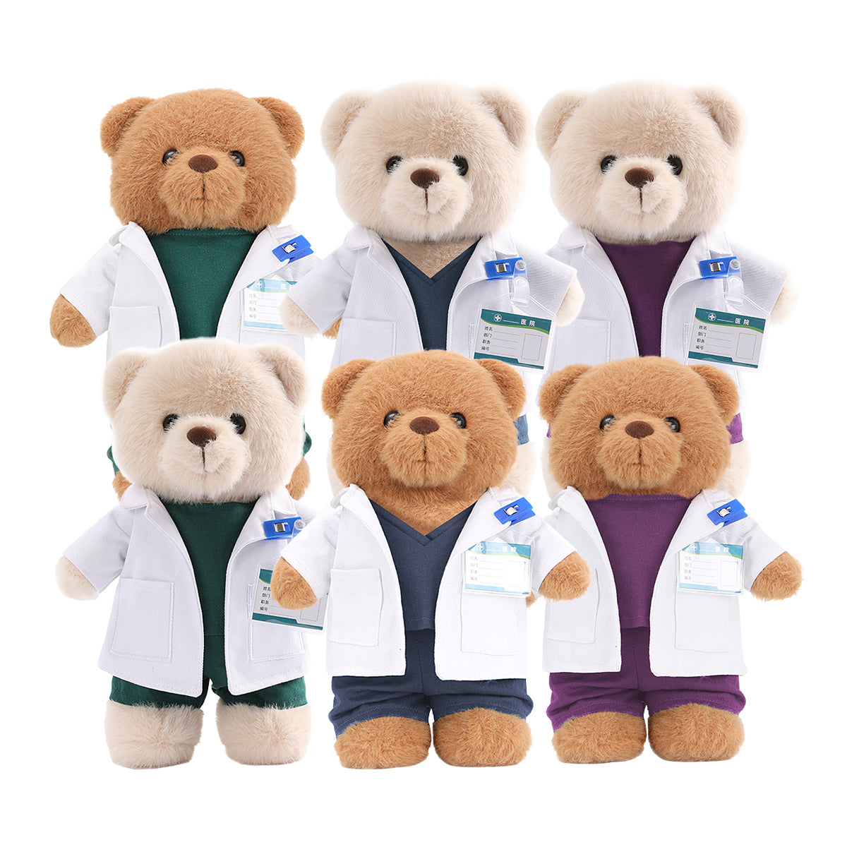 Profetoy Doctor Bear, Height 12 Inches, Perfect for Cuddling