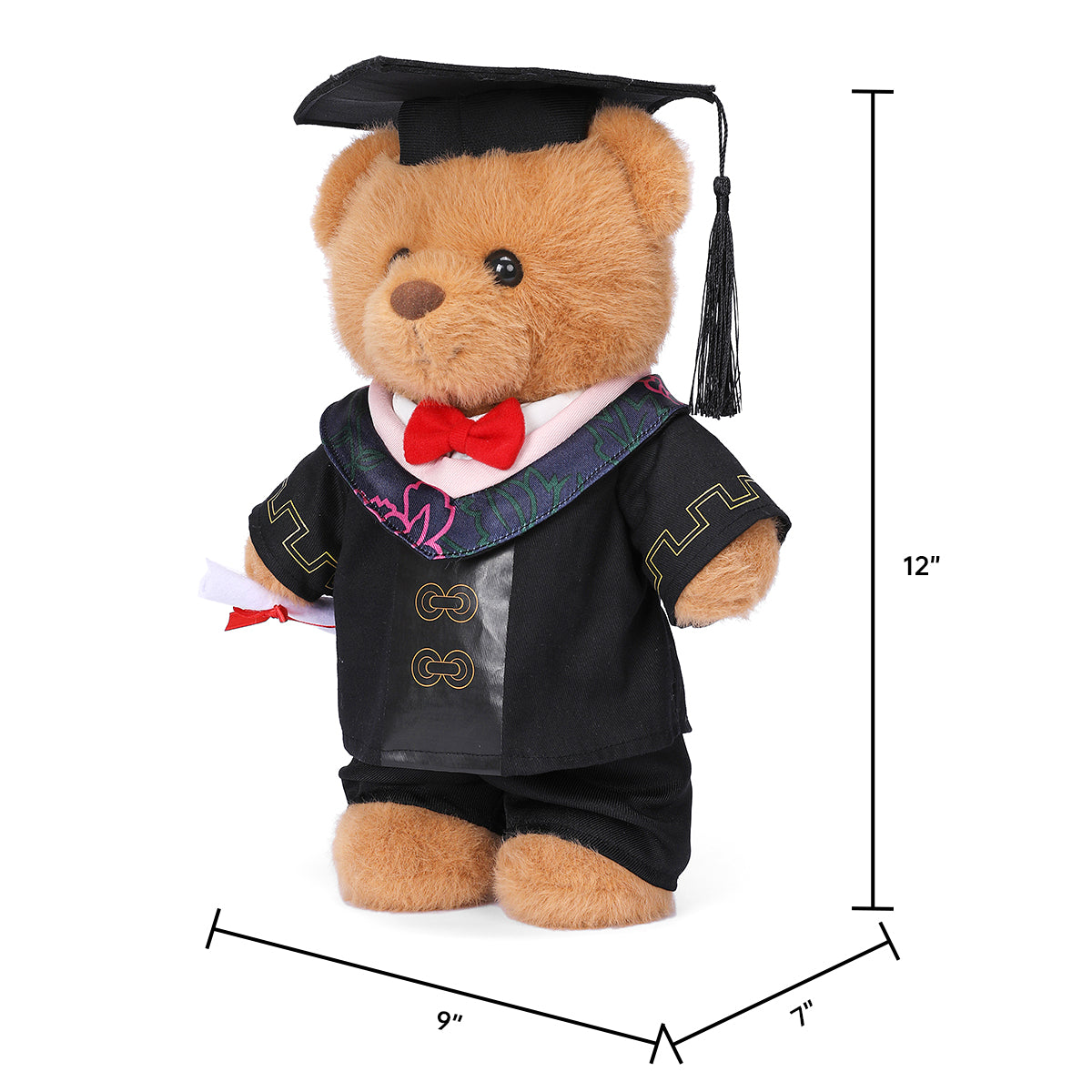 Profetoy Graduation Bear, Height 12 Inches, Perfect for Cuddling