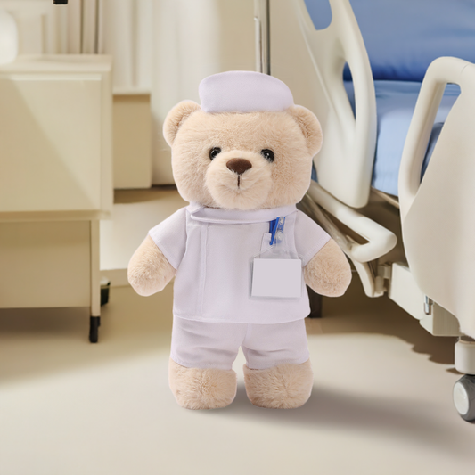 Profetoy Nurse Bear, Height 12 Inches, Perfect for Cuddling